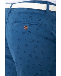 blaue bedruckte Shorts von DANIEL DAAF