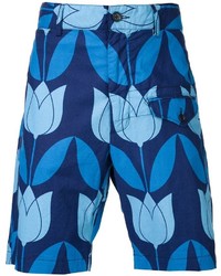 blaue bedruckte Shorts von Engineered Garments