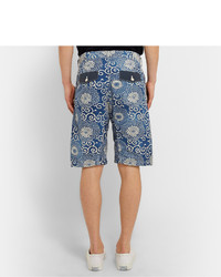 blaue bedruckte Shorts von Junya Watanabe