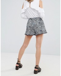 blaue bedruckte Shorts von Brave Soul