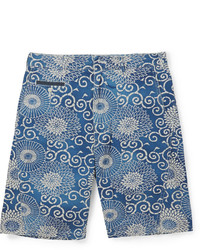 blaue bedruckte Shorts von Junya Watanabe