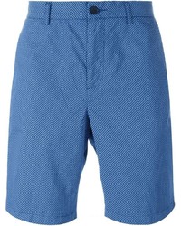 blaue bedruckte Shorts von Michael Kors
