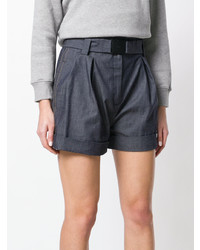 blaue bedruckte Shorts von N°21