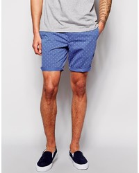 blaue bedruckte Shorts von Timberland