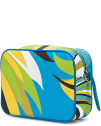 blaue bedruckte Taschen von Emilio Pucci