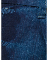 blaue Bermuda-Shorts aus Jeans