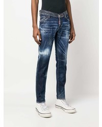 blaue beschlagene Jeans von DSQUARED2