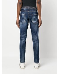 blaue beschlagene Jeans von DSQUARED2