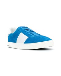 blaue beschlagene niedrige Sneakers von Valentino