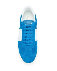 blaue beschlagene niedrige Sneakers von Valentino