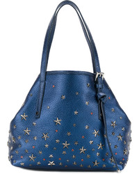 blaue beschlagene Shopper Tasche von Jimmy Choo