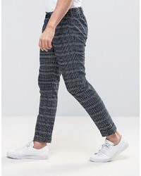 blaue bestickte Hose von Asos