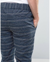 blaue bestickte Hose von Asos