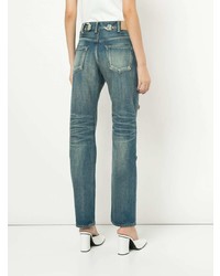 blaue bestickte Jeans von Tu Es Mon Trésor