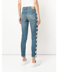 blaue bestickte Jeans von Tu Es Mon Trésor