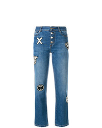 blaue bestickte Jeans von EACH X OTHER