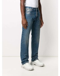 blaue bestickte Jeans von Heron Preston