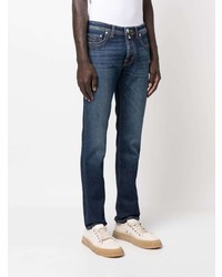 blaue bestickte Jeans von Jacob Cohen