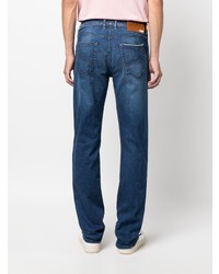 blaue bestickte Jeans von Jacob Cohen