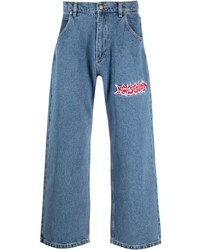 blaue bestickte Jeans von PACCBET