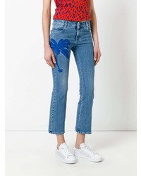 blaue bestickte Jeans von Stella McCartney