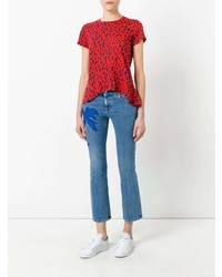 blaue bestickte Jeans von Stella McCartney