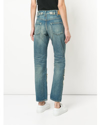 blaue bestickte Jeans von Tu Es Mon Trésor