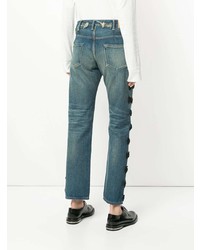 blaue bestickte Jeans von Tu Es Mon Trésor