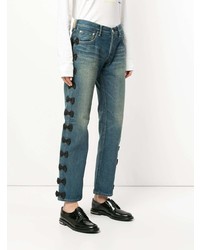 blaue bestickte Jeans von Tu Es Mon Trésor