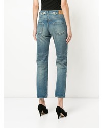 blaue bestickte Jeans von Tu Es Mon Trésor