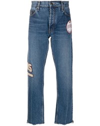 blaue bestickte Jeans von Tommy Hilfiger