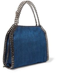 blaue bestickte Jeanstaschen von Stella McCartney