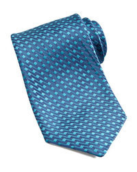 blaue bestickte Krawatte