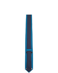 blaue bestickte Krawatte von Prada