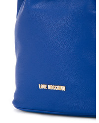 blaue Beuteltasche von Love Moschino
