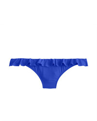 blaue Bikinihose mit Rüschen