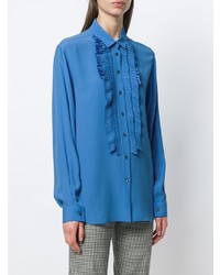 blaue Bluse mit Knöpfen von N°21