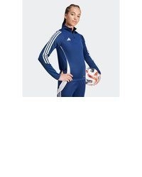 blaue Bluse von adidas Performance