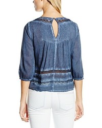 blaue Bluse von Cortefiel