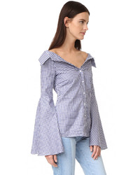 blaue Bluse von Caroline Constas