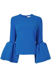 blaue Bluse von Roksanda
