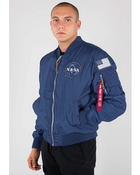 blaue Bomberjacke von Alpha Industries