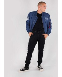 blaue Bomberjacke von Alpha Industries