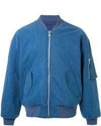 blaue Bomberjacke