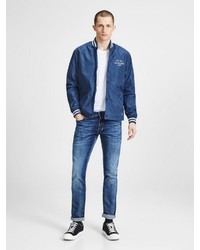 blaue Bomberjacke von Jack & Jones