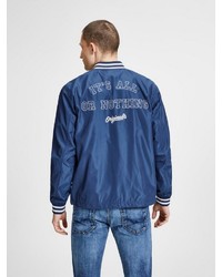 blaue Bomberjacke von Jack & Jones