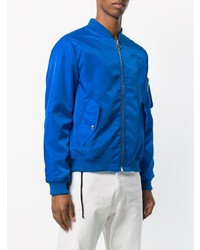 blaue Bomberjacke von Moschino