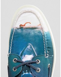 blaue Bootsschuhe von Sperry