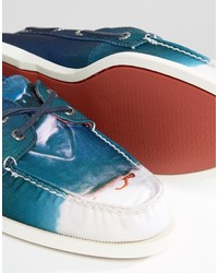 blaue Bootsschuhe von Sperry