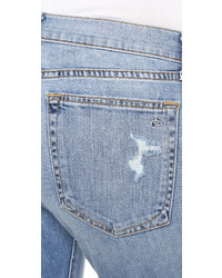 blaue Boyfriend Jeans mit Destroyed-Effekten von Rag & Bone